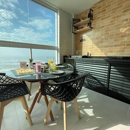 Ap Frente Mar Com Ar-Condicionado E Varanda Gourmet Монгагуа Экстерьер фото